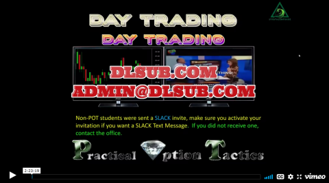 StratagemTrade - Practical Options Tactics POT Live Day Trading Aug 2022