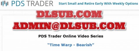 Branded promotional graphic of PDS Trader Time Warp Bearish Strategy digital course package