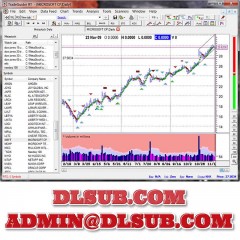 Software platform screenshot showing Tradeguider 3.0 RT Real-Time VSA Software interface