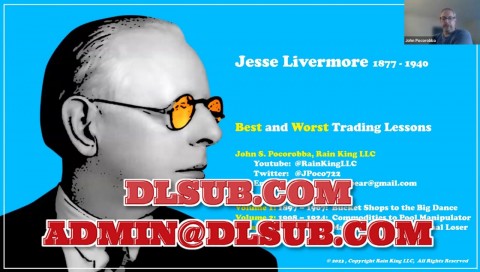John Pocorobba Jesse Livermore Special Lecture Series
