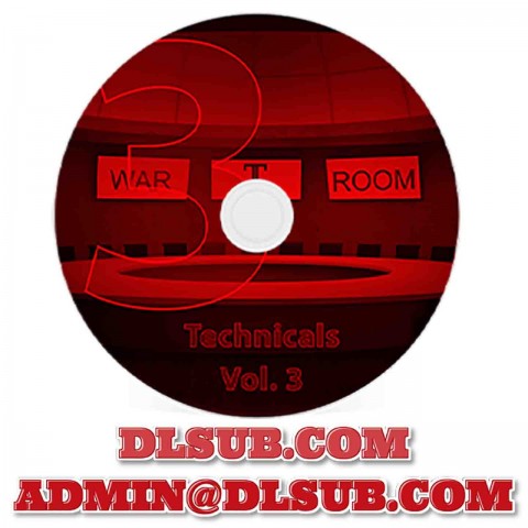 Trading course style product box mockup for TrickTrades War Room Technicals Vol 3 platform