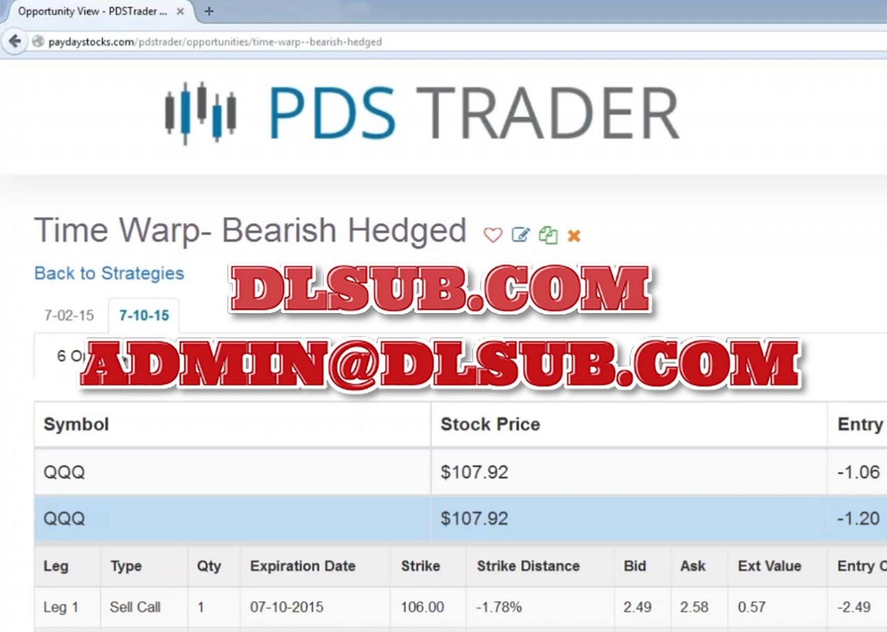 Pay Day Stocks - PDS Trader - System Strategies and Pay Day Stocks Overview trading course