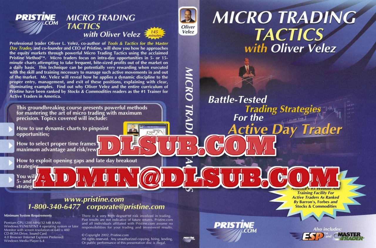 Oliver Velez - Micro Trading Tactics trading course DVD