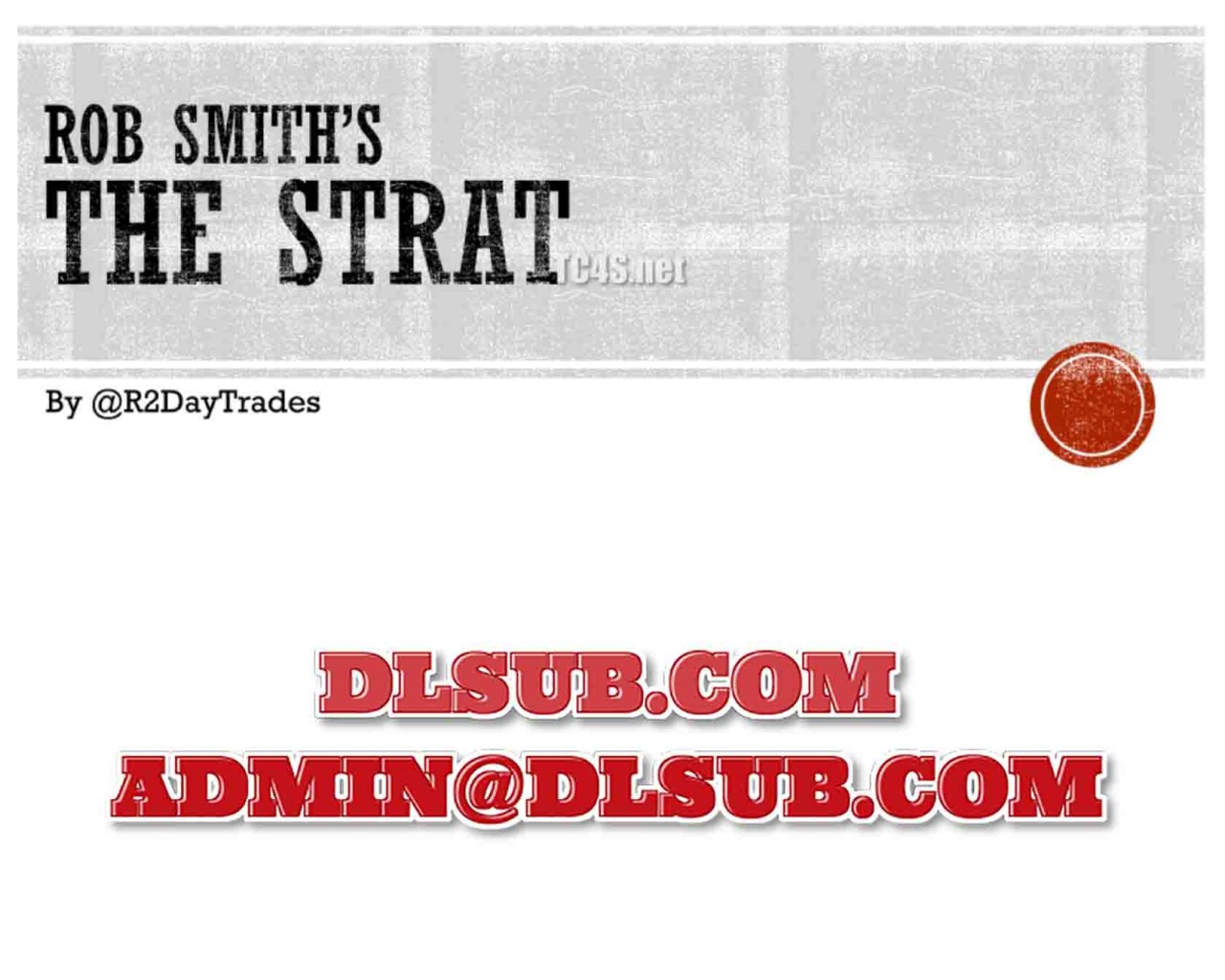 Rob Smith - Introduction to The STRAT Course Trading Course