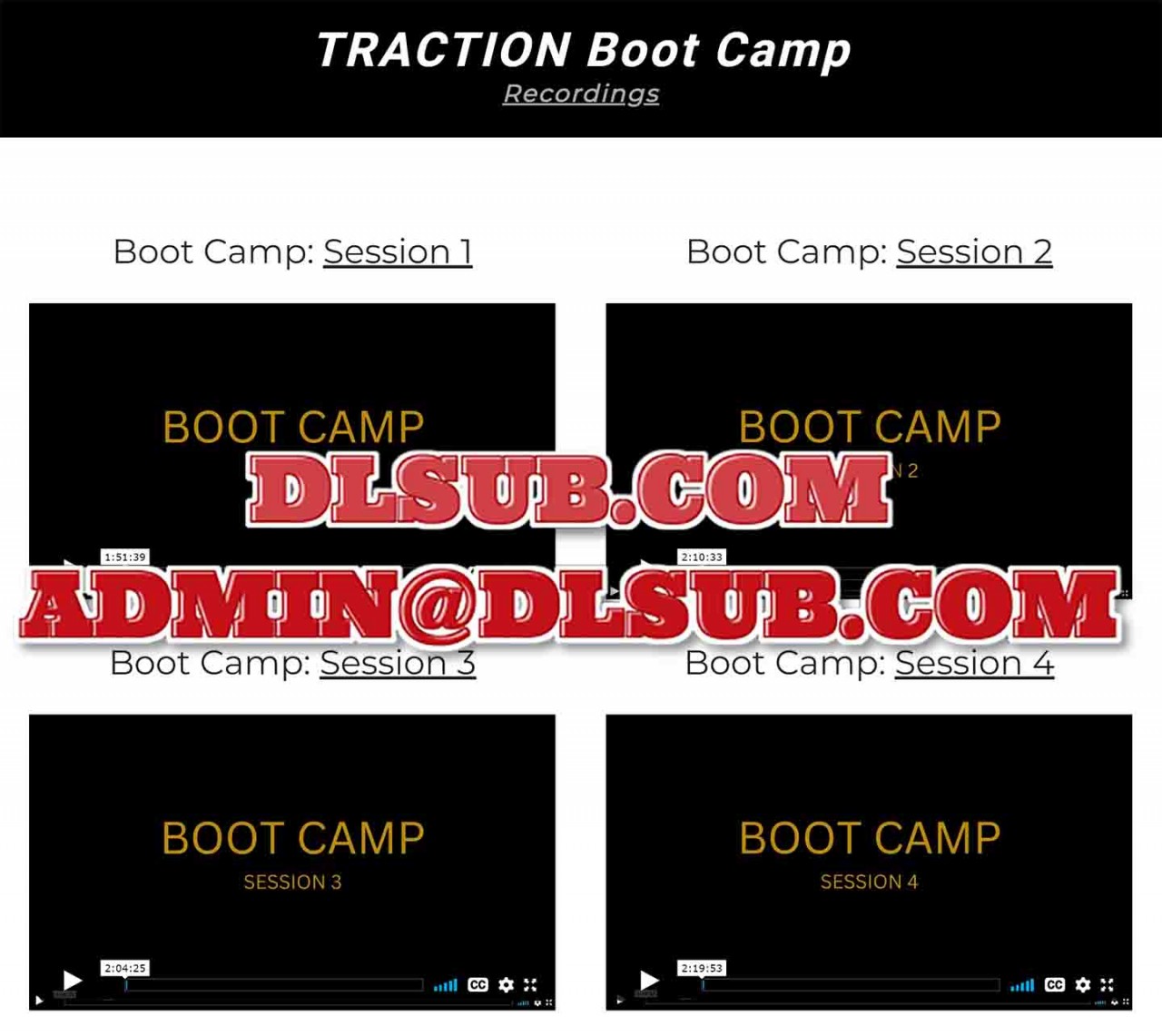 Scott Landers Traction Boot Camp Trading Course
