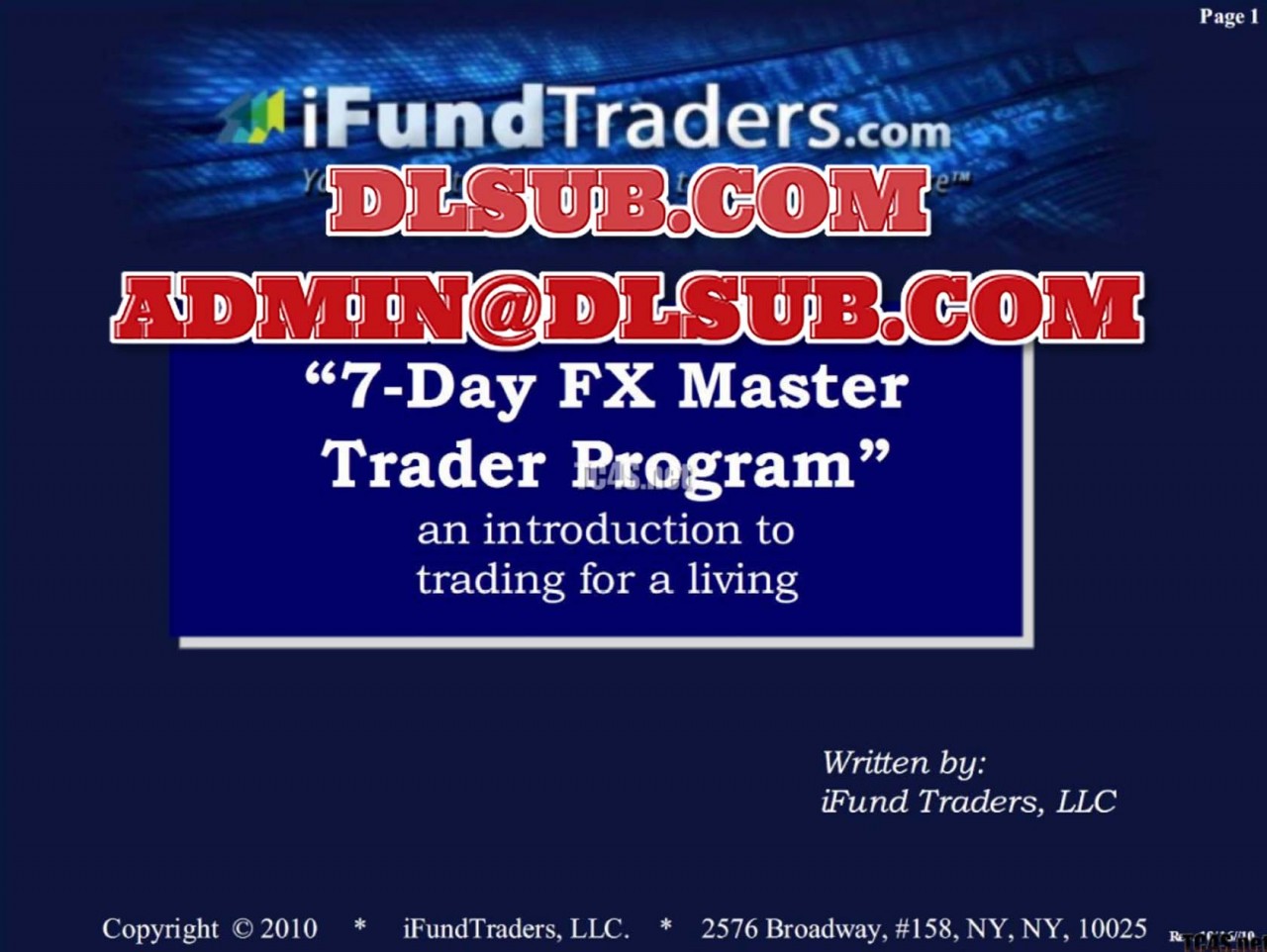 iFundTraders 2 Day Forex Training Course by Oliver Velez Forex Trading Course