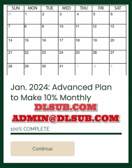 Dan Sheridan - Advanced Plan to Make 10% Monthly Jan 2024