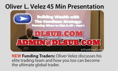 Oliver Velez Funding Traders branded promotional cover for online education