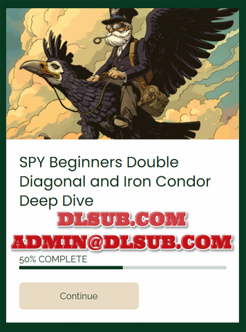 Dan Sheridan - SPY Beginners Double Diagonal and Iron Condor Deep Dive