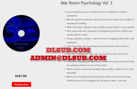 TrickTrades - War Room Psychology Package Volume 3 tricktrades.com $447